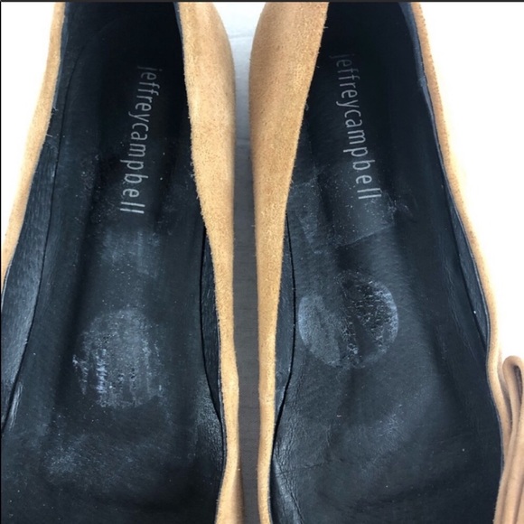 Jeffery Campbell pointed toe bow flats size 6 - Picture 6 of 8